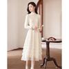 Sisui Nianhua Elegant Long Sleeve Midi Dress