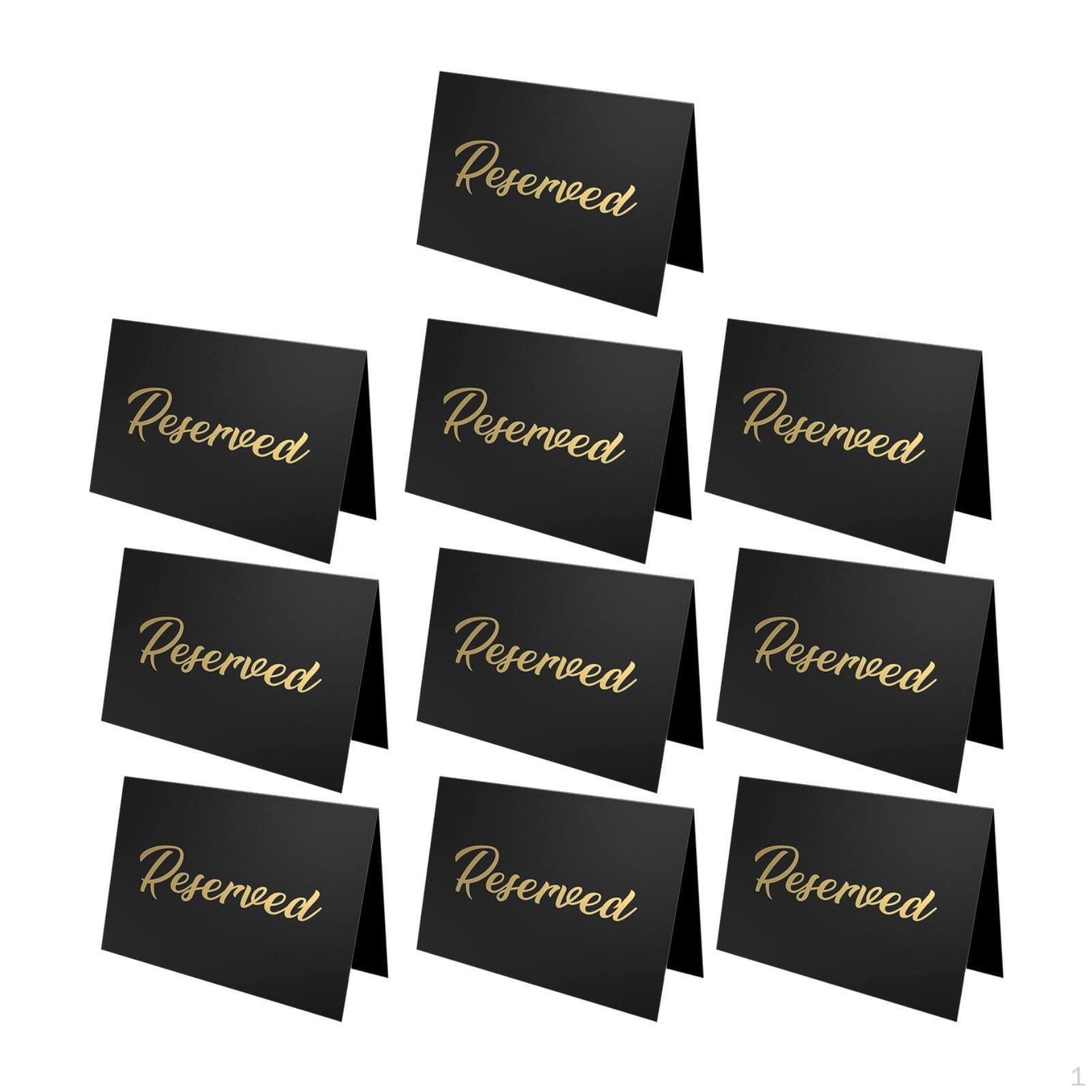 

10 штук Карточка «Столик зарезервирован» Картон Многоцелевые Портативные Держатели для Места Рассадочные Карточки для чёрный