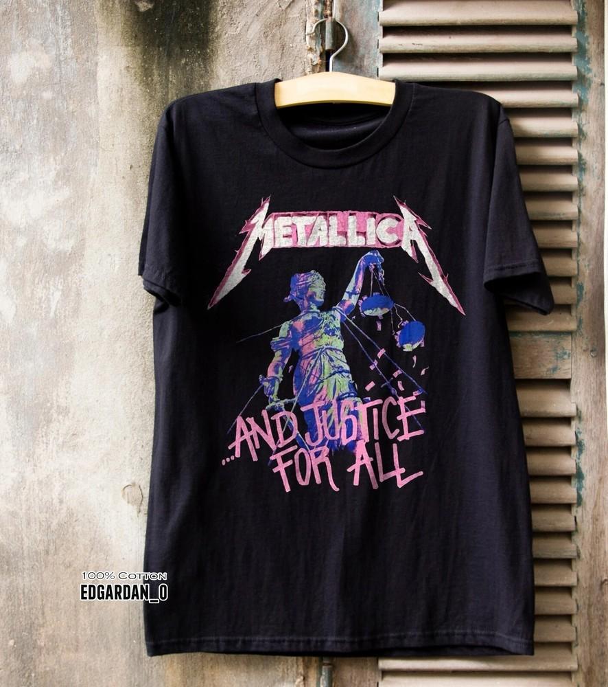 METALLICA And Justice for All Purple Black Unisex T-shirt Size S-4XL Unisex T-Shirt S
