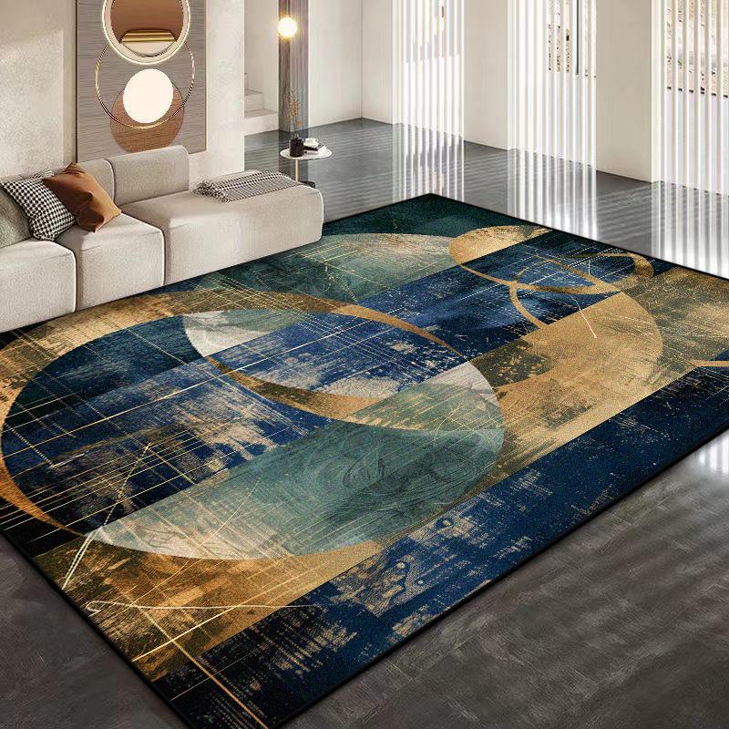Modern Abstrakt Großformat Wohnzimmerteppich Weich Rutschfest Garderobe Sofatischmatte Leicht zu Reinigen Raumdeko Teppich Maschinenwaschbar