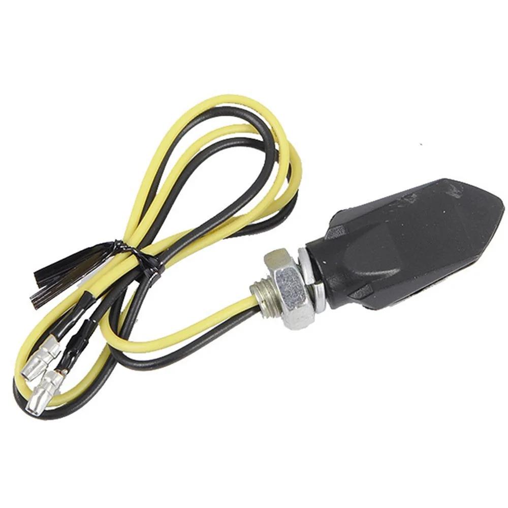2Pcs 12V Light Modification Universal Accessories Motorcycle Turn Signal Light Indicates Signal Direction Clear Lighting