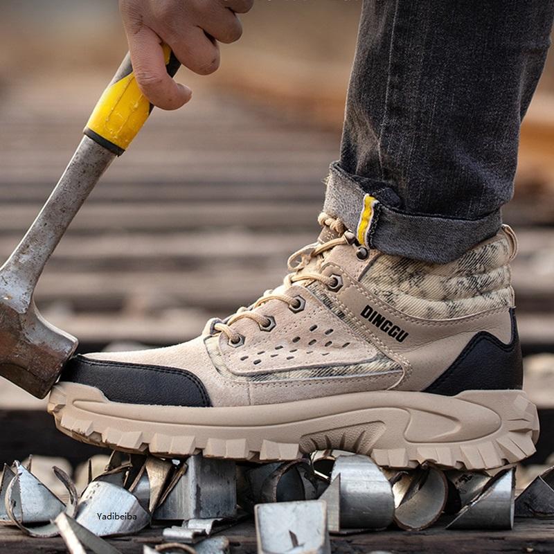 Pánské pracovní boty Vysoké stavební boty Pánské bezpečnostní boty s ocelovou špičkou Pánské pracovní bezpečnostní boty Bezpečnostní boty proti propíchnutí
