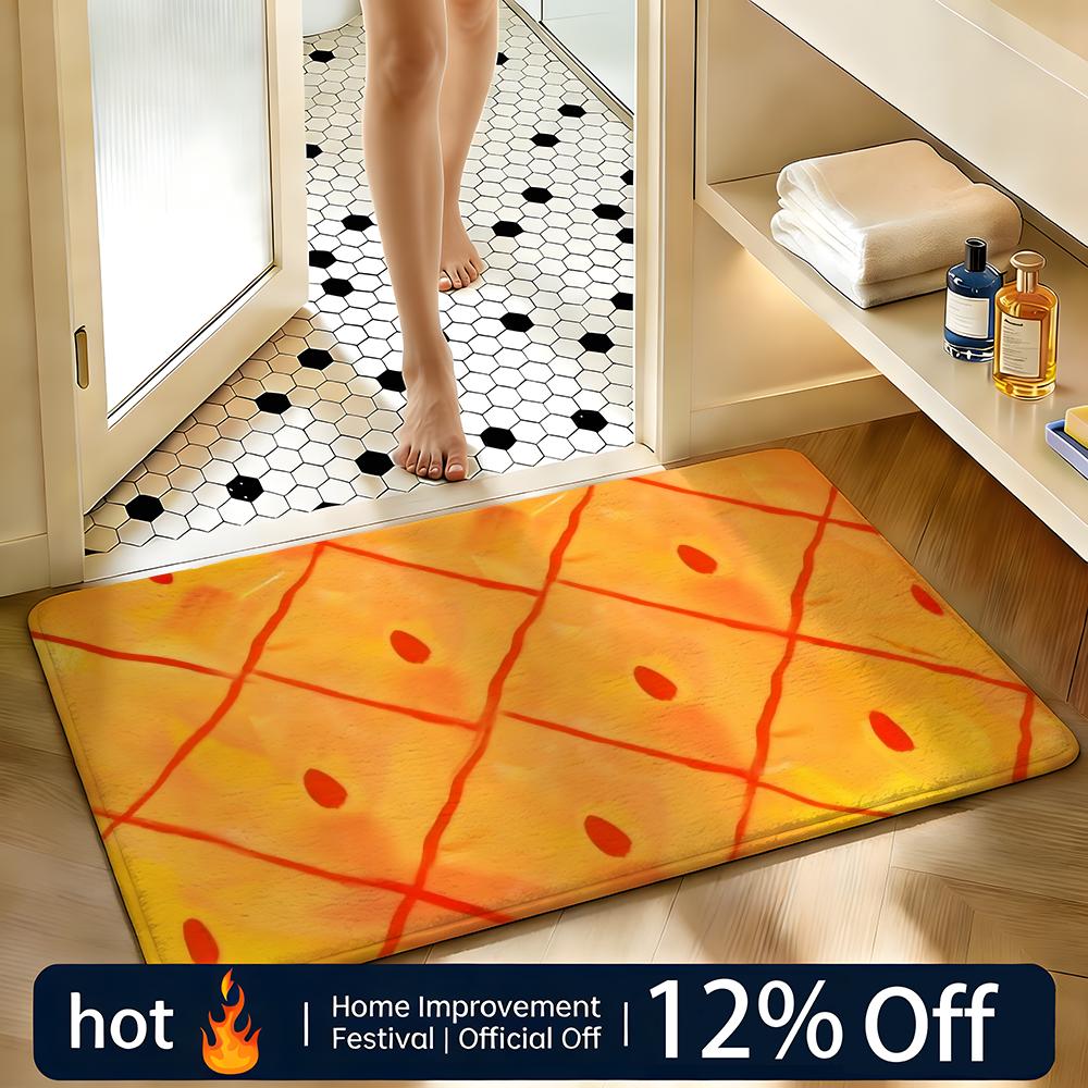 Soft Absorbent Non-Slip Rug Cartoon S-SpongeBob SquarePants Floor Mat Home Decor Doormat Bedroom Floor Mat Shower Carpet