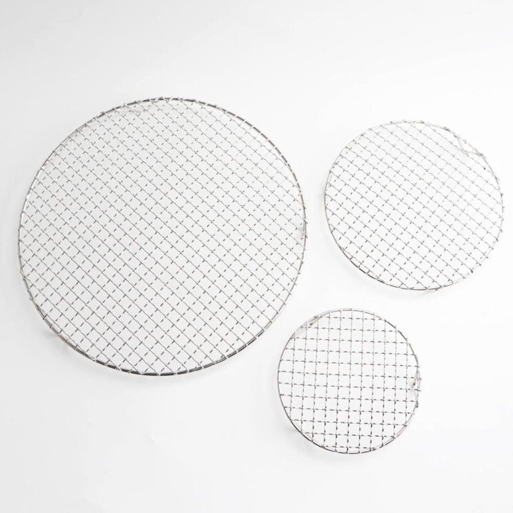 Round Shape BBQ Cooling Rack with Foot Air Fryer Rack Durable BBQ Net  Oven Use