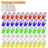 50PCS T10 LED Car Light Bulbs - 5-Color Dashboard & Dome Light Replacement Kit