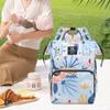 Diaper Bag Backpack Stylish Insulated Bottle Organizer for Women Holiday Blue