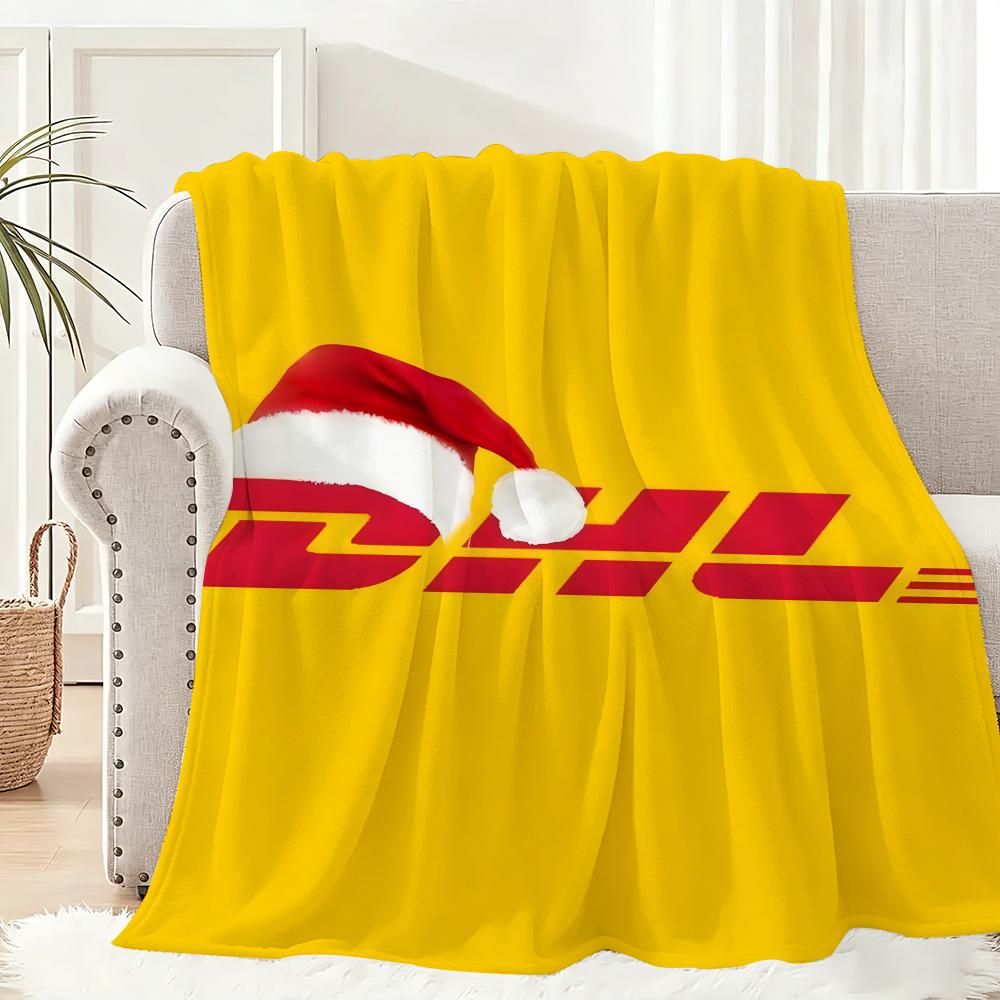 D-Dhls Expresss Throw Lightweight 240G Flannel Blanket Soft Skin-Friendly For Summer Cooling