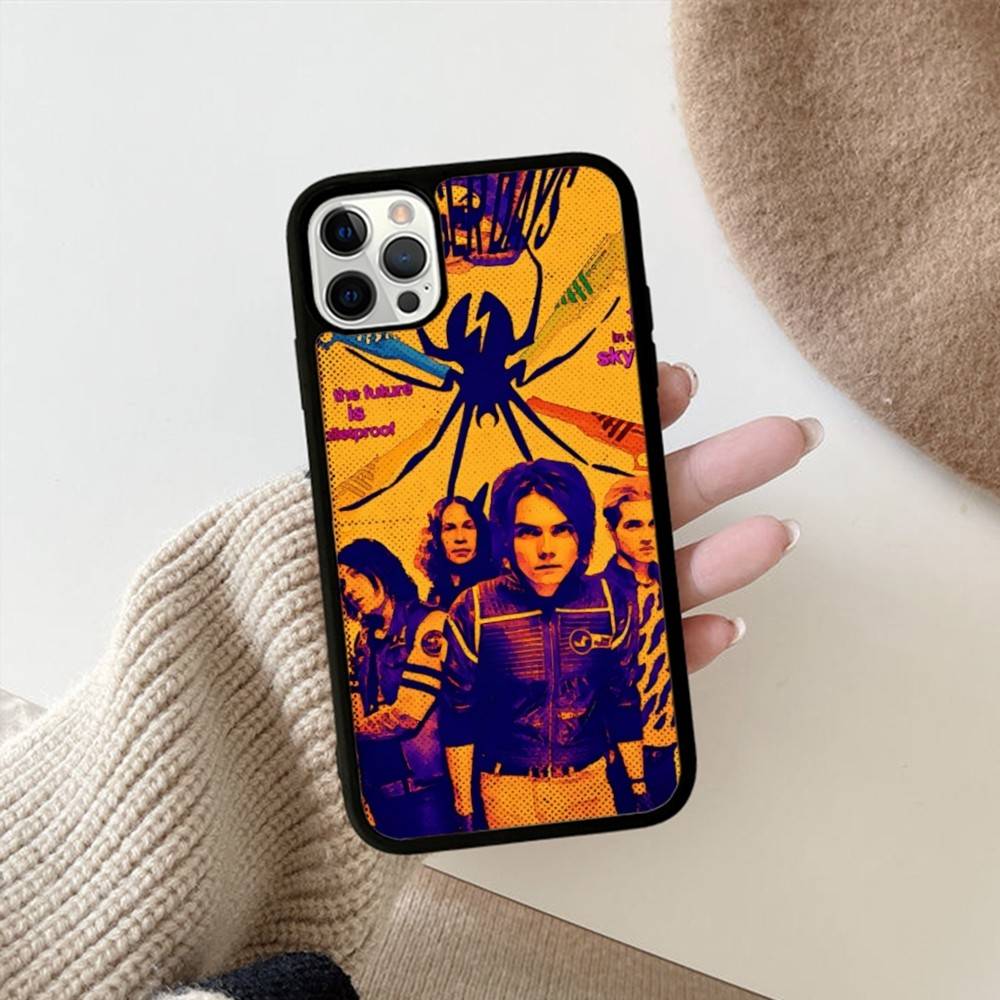 Indie Rock Band My C-Chemical R-Romance Phone Case Wireless Charging PC+TPU For IPhone 11 12 13 14 15 16 17 Pro Max Plus Case