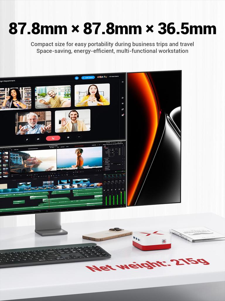 FIREBAT T3 Mini PC Intel N150 CPU Windows 11 12GB DDR5 RAM 512GB SSD Wi-Fi 5 Bluetooth 4.2 HDMI DP USB Desktop Computer