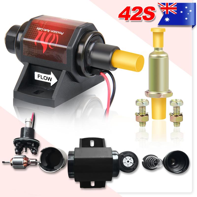Universal 12V Micro Electric Fuel Pump 2–3.5 PSI Low Pressure 42 GPH Fit For Most 4/6 Cylinder Vehicles