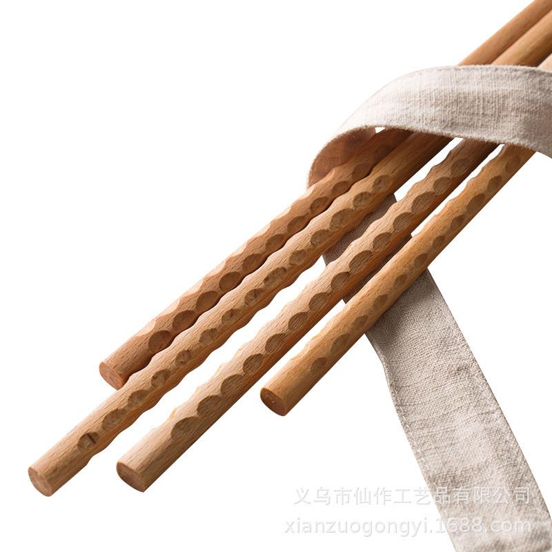 1pair Of Extra Long Beech Wooden Noodles Kitchen Cooking Frying Chopsticks For Home Kitchen