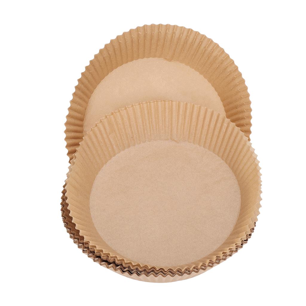 50PCS Fryer Paper Liner Round Disposable Non Stick Fryer Baking Paper for Kitchen Microwave Oven