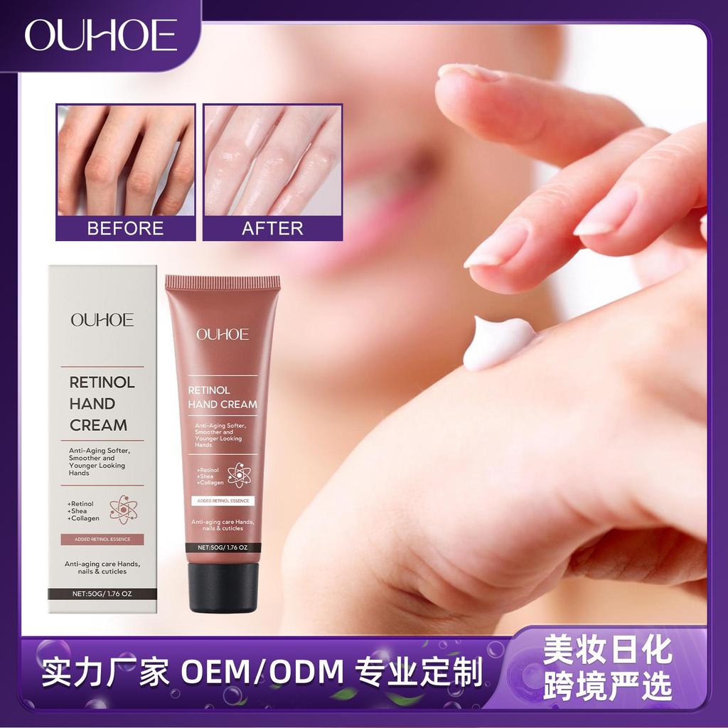 Retinol Hand Cream Anti Chapping Prevent Dryness Improve Rough Fade Fine Lines Smoothing Hydrating Repair Anti Aging Hand Cream