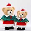 Christmas Teddy Bear Plush Toy with Hat - Comforting Cloth Doll for Children and Girls