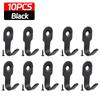 20/1cps Kitchen Bathroom Hooks Stainless Steel Hanging Adhesive Hooks Stick On Wall Door Clothes Handbag Towel Holder Wall Hange