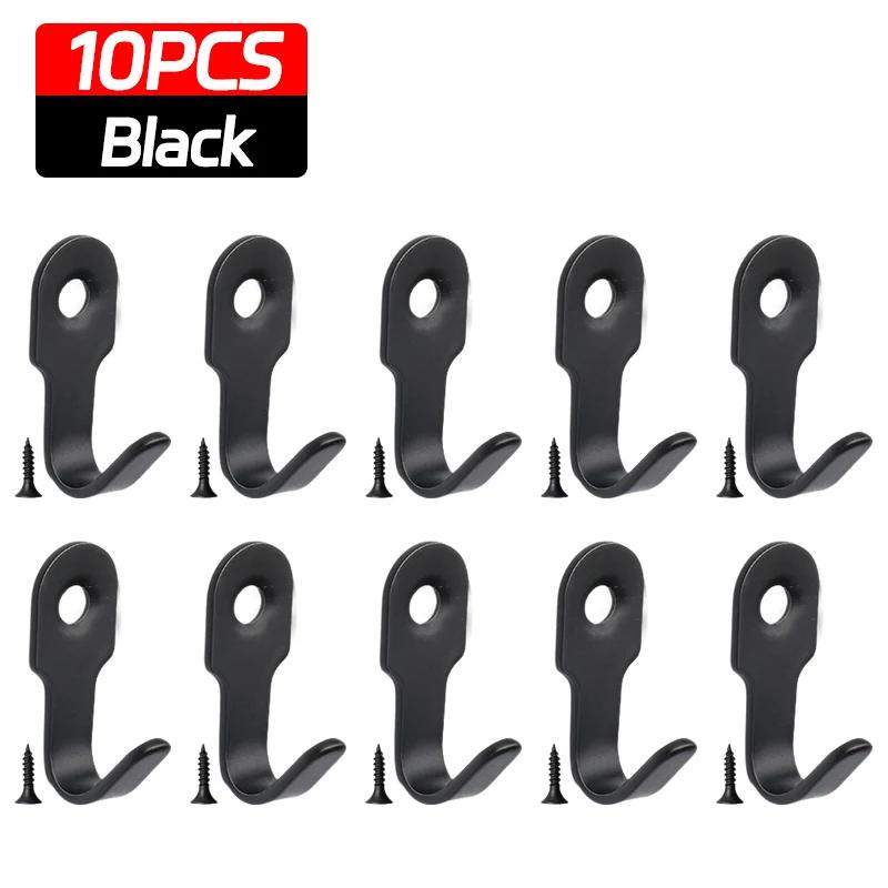 20/1cps Kitchen Bathroom Hooks Stainless Steel Hanging Adhesive Hooks Stick On Wall Door Clothes Handbag Towel Holder Wall Hange