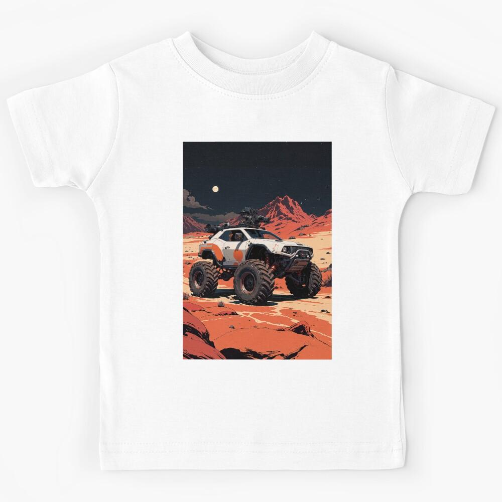 Moonlit expedition offroading through the crimson sands Kids T-Shirt 160