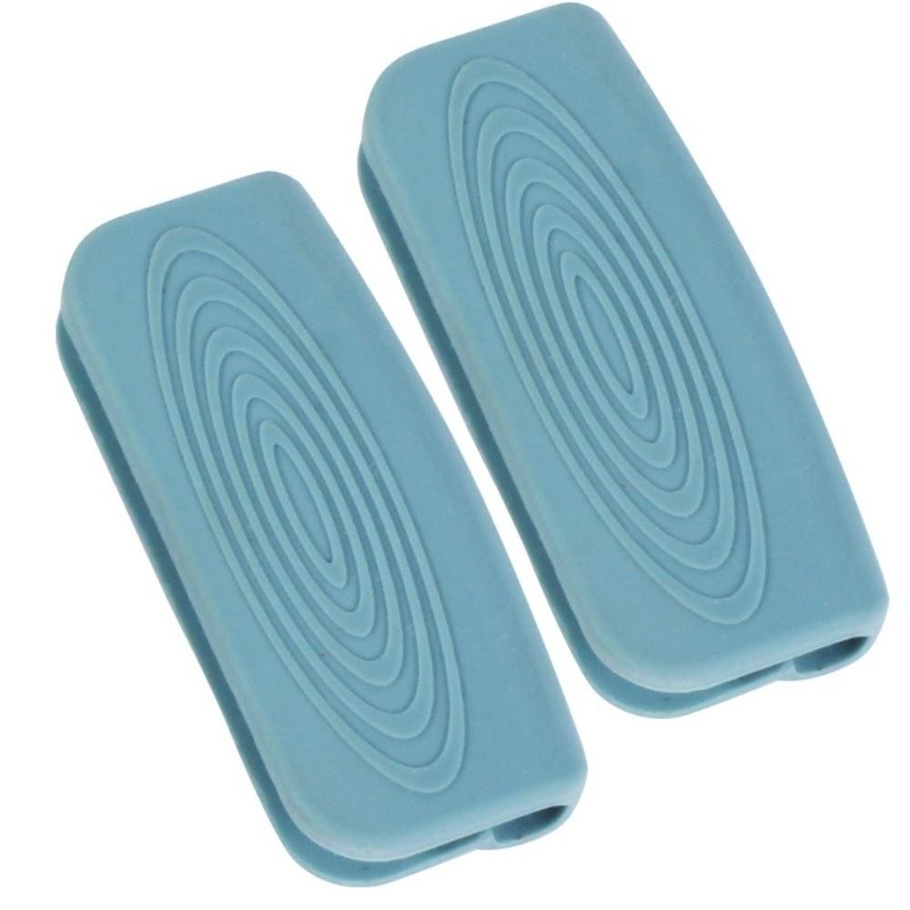 1Pair Heat Insulated Silicone Handle Cover Anti-scald Non-slip Pot Ear Sleeve Flexible Fit Food Grade Silicone Pot Handle Guard