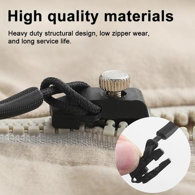 3 Sizes Universal Instant Fix Zipper Repair Kit Replacement Zip Slider Teeth Rescue Sewing Clothes Bag Zippers Tool Accessories