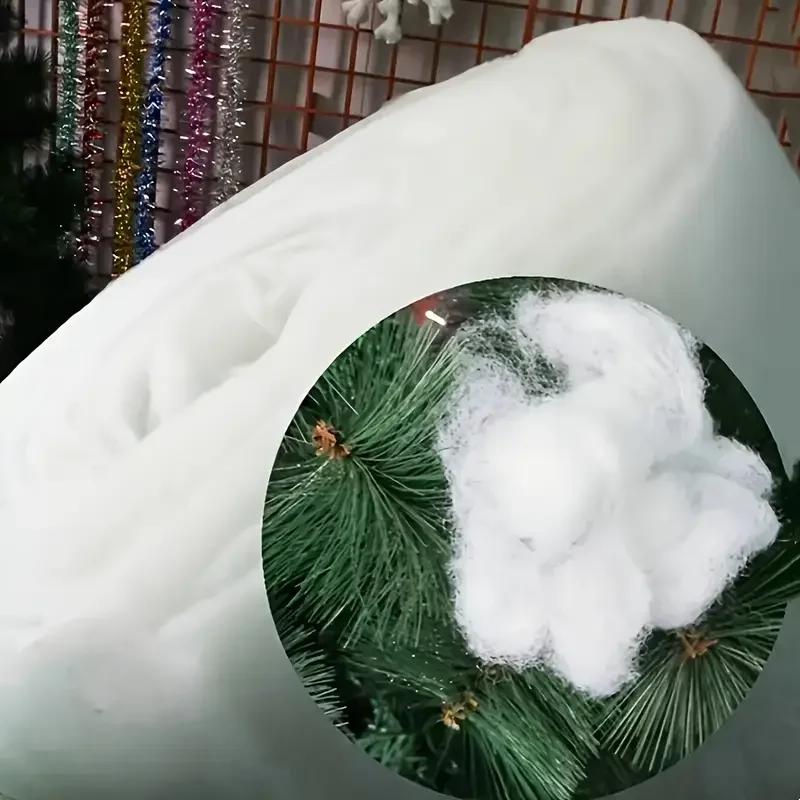 Christmas Simulation Snow Blanket Thickened Snow Cotton Artificial Snowflake For Indoor Outdoor Snow Scene Holiday Party Decor