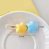 Y2k 90s Aesthetic Candy Color Star Hairpin for Woman Cute Duckbill Hair Clip