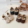 Girls' Stylish Soft Sole Leather Loafers - Spring/Autumn Princess Shoes, Korean Style Baby Walking Shoes
