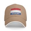 Vintage Netherlands Flag Heritage Dutch Roots Sun Baseball Cap Fashion Trucker Hat For Women Unisex Hiking Fishing Snapback Cap