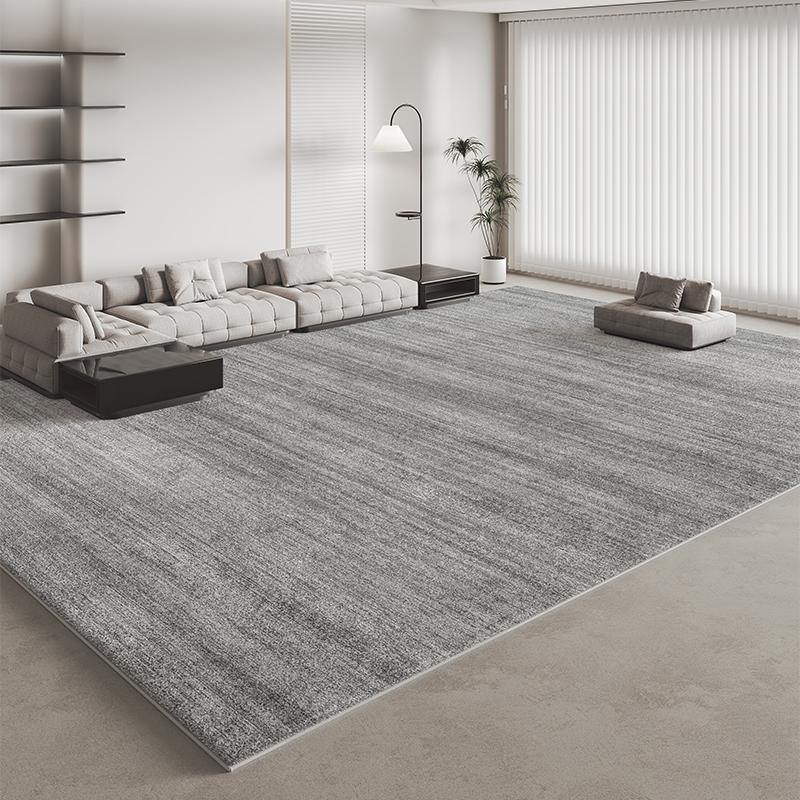 Italian Minimalist Carpets for Living Room Light Luxury Bedroom Decor Plush Carpet Fluffy Soft Grey Area Rug Home Thickened Mat