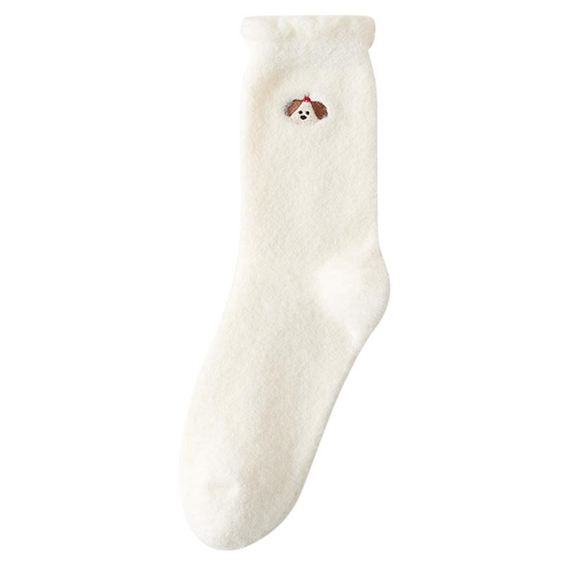 

Австралийские бархатные носки женские средние теплые утолщенные бархатные носки для сна для девочек милые плюшевые чулки для родов One Size