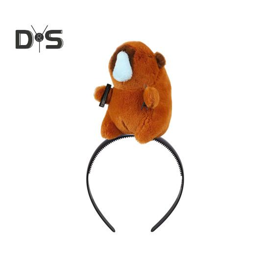 

Мультяшный декоративный ободок для головы с изображением животных, плюшевая мышь, уникальный аксессуар для волос в виде животных, головной убор, реквизит для костюма H
