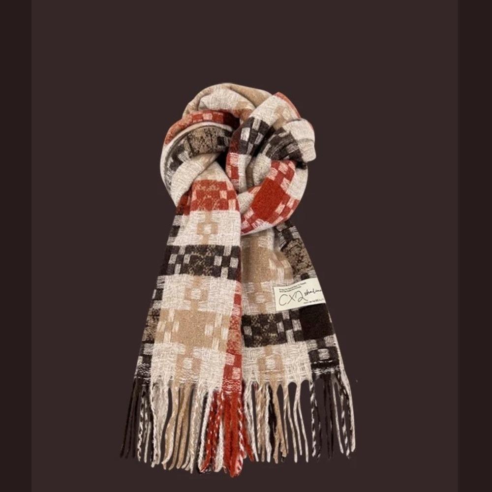 Imitation Cashmere Winter Scarf Windproof Warm Shawl Wrap Fashion Knitted Scarf Autumn
