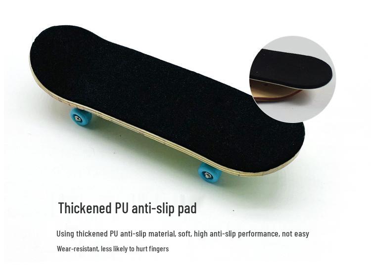 Maple Double Kicktail Finger Skateboard Toy for Kids and Teens