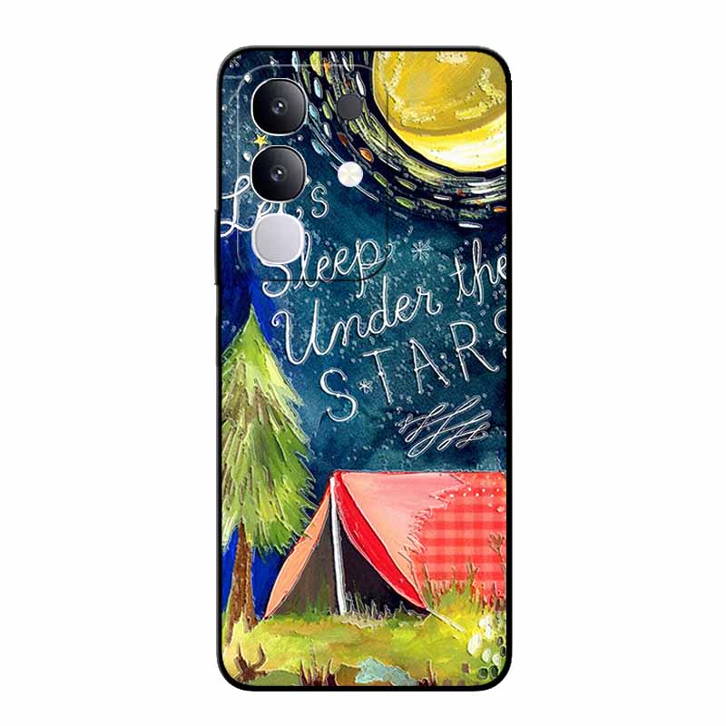 3D Emboss Case For Vivo Y300T V2445EA Relief Emboss Soft Silicone Covers For VIVO Y300t 2025 TPU Relief Emboss Funda Flower Capa