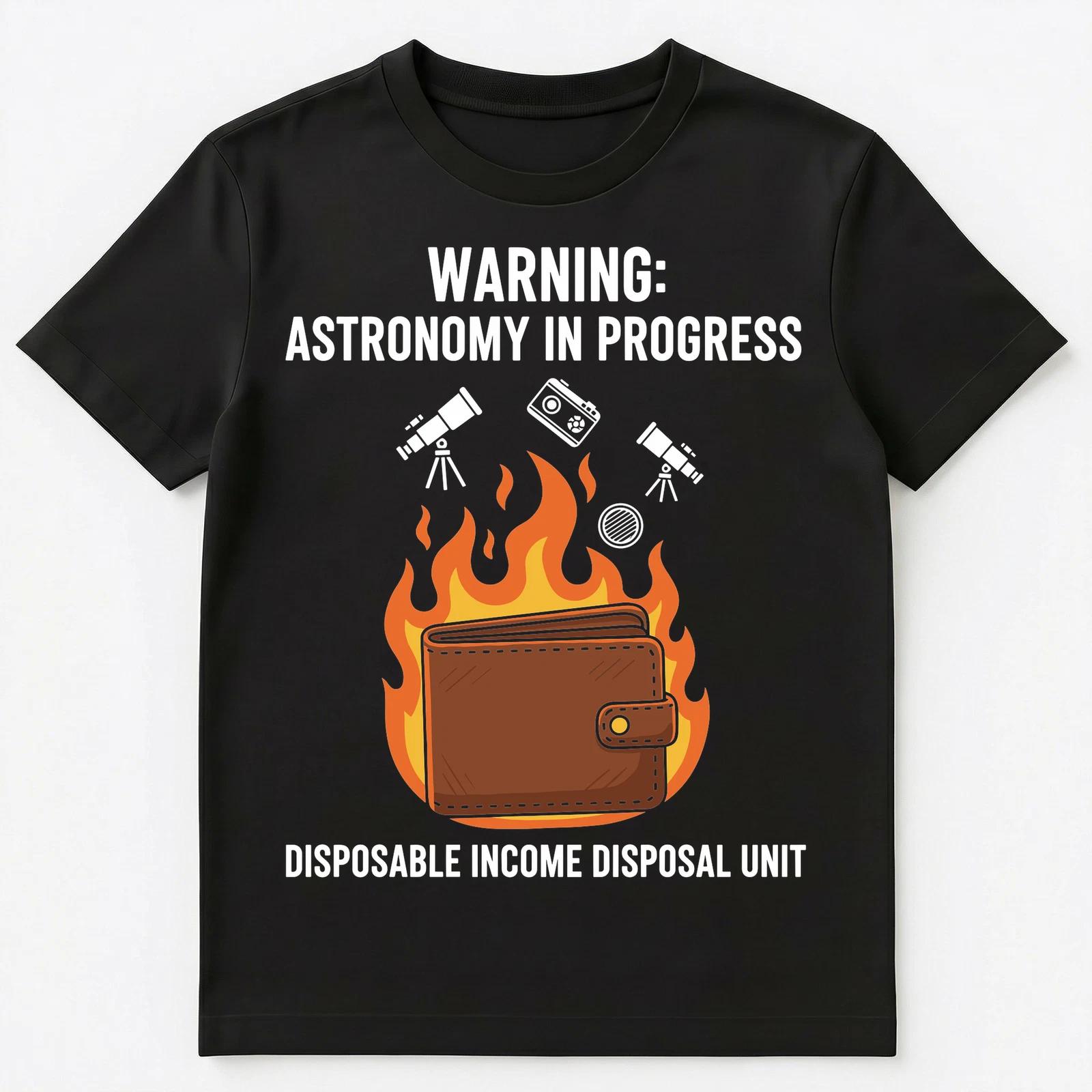 

Astronomy Enthusiast Wallet Fire Stargazing Unisex T-Shirt M