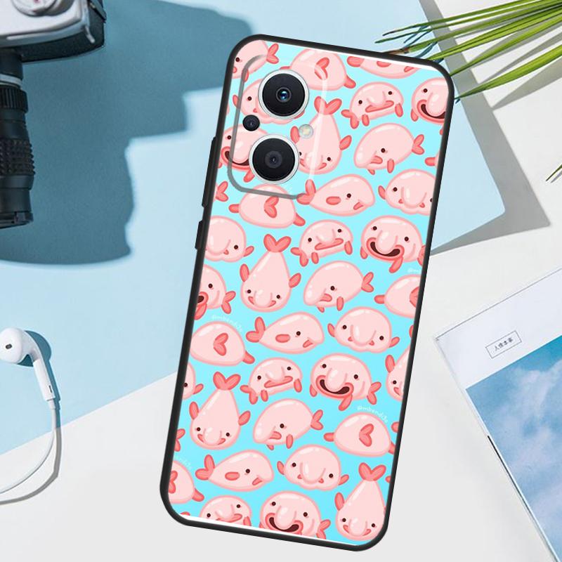 Cute Blobfish Cover For OPPO Reno 12F 11F 13F 14F 8T 7 8 Lite 10 11 12 13 14 OPPO Find X9 X8 X6 X5 Pro Case