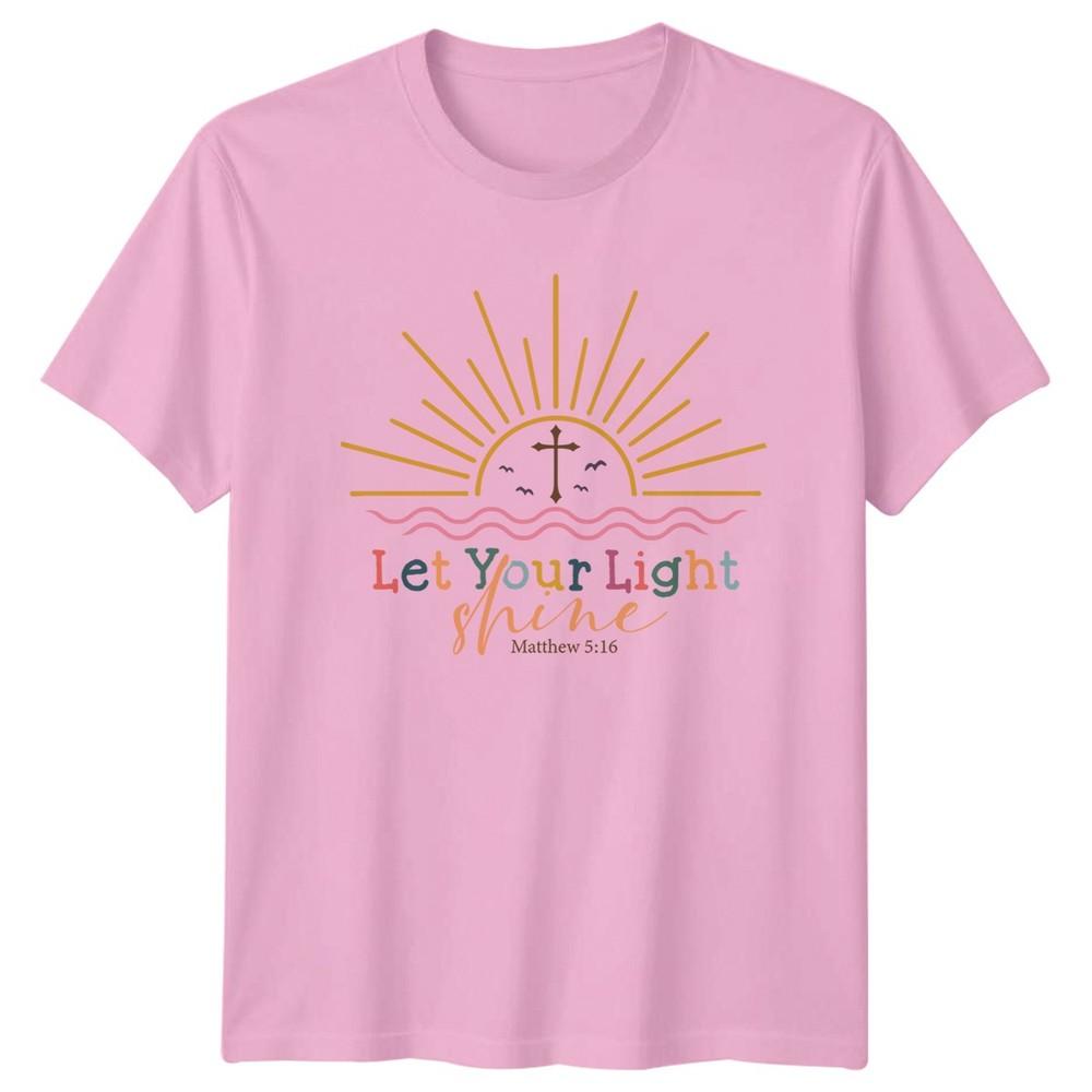 Let Your Light Shine Matthew TShirt Scripture Christian Inspirational