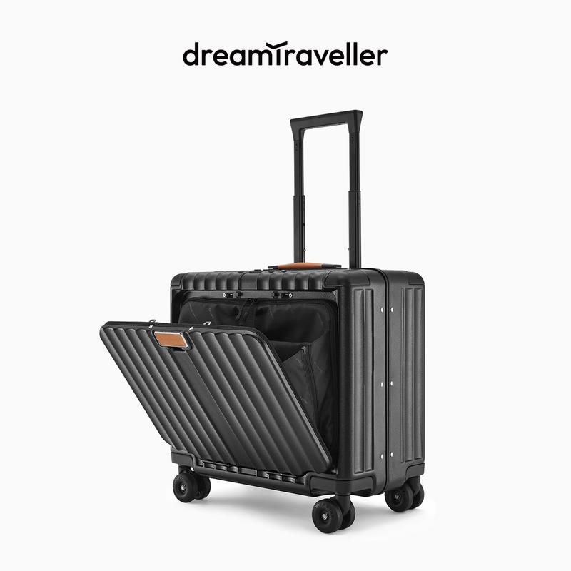 

Dream Traveler Front-Opening Aluminum Frame Luggage 18 inch (Carry-on)