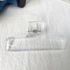 1 Piece Transparent Acryllic Paper Clip Simplicity Fashion Non-sticky Memo Pad Clip Beautiful Snack Seal Clip Student