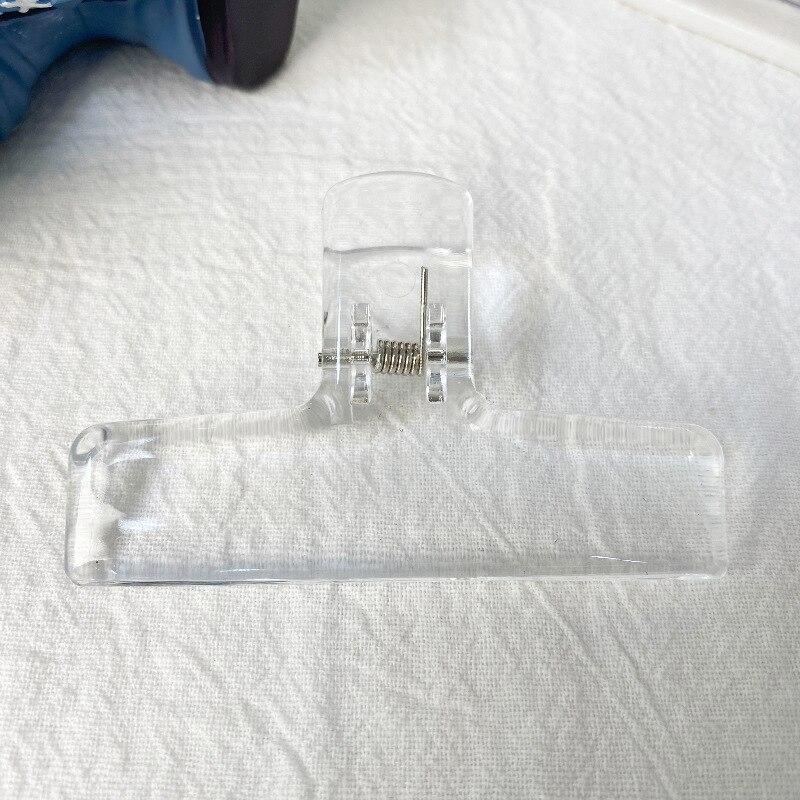 1 Piece Transparent Acryllic Paper Clip Simplicity Fashion Non-sticky Memo Pad Clip Beautiful Snack Seal Clip Student