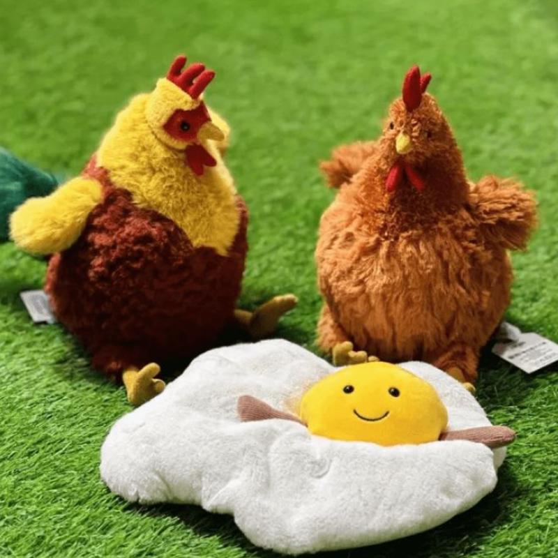 Jellycat Farm Animal Series Cecil Chicken Companion Doll Plush Doll 22cm Height