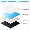 PATIKIL Magnetic Dry Erase Whiteboard Paper, 40"x30", Self-Adhesive, Sticker-Free Wall Paper Sheet with Markers, Magnetic Eraser, and Magnets, White