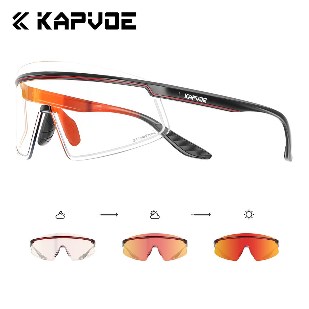 Kapvoe Sports Sunglasses Road Bike Mountain Bicycle Cycl Glasses Riding Goggle Sports Eyewear for Man Women Cycling Glasses