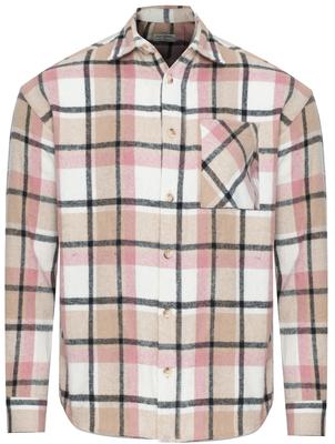 Men' Shirt - Pink Checkered