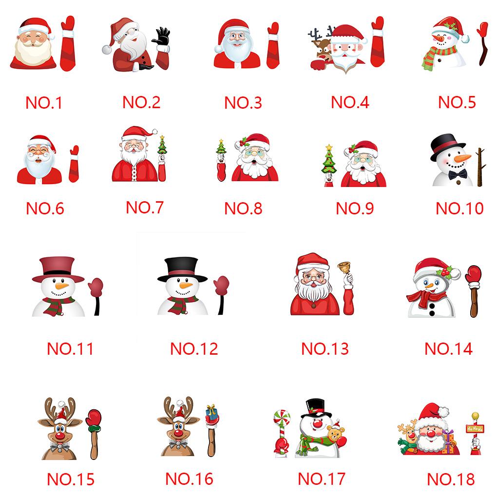 Car Stickers Car Rear Windshield Decals Christmas Decoration Waving Wiper Stickers Rear Window Wiper Decor