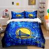 Golden State Warriors Logo Bettwäsche Bettbezug-Set Bettbezug Kissenbezüge  (1*Bettbezug 2*Kissenbezüge, ohne Bettdecke)