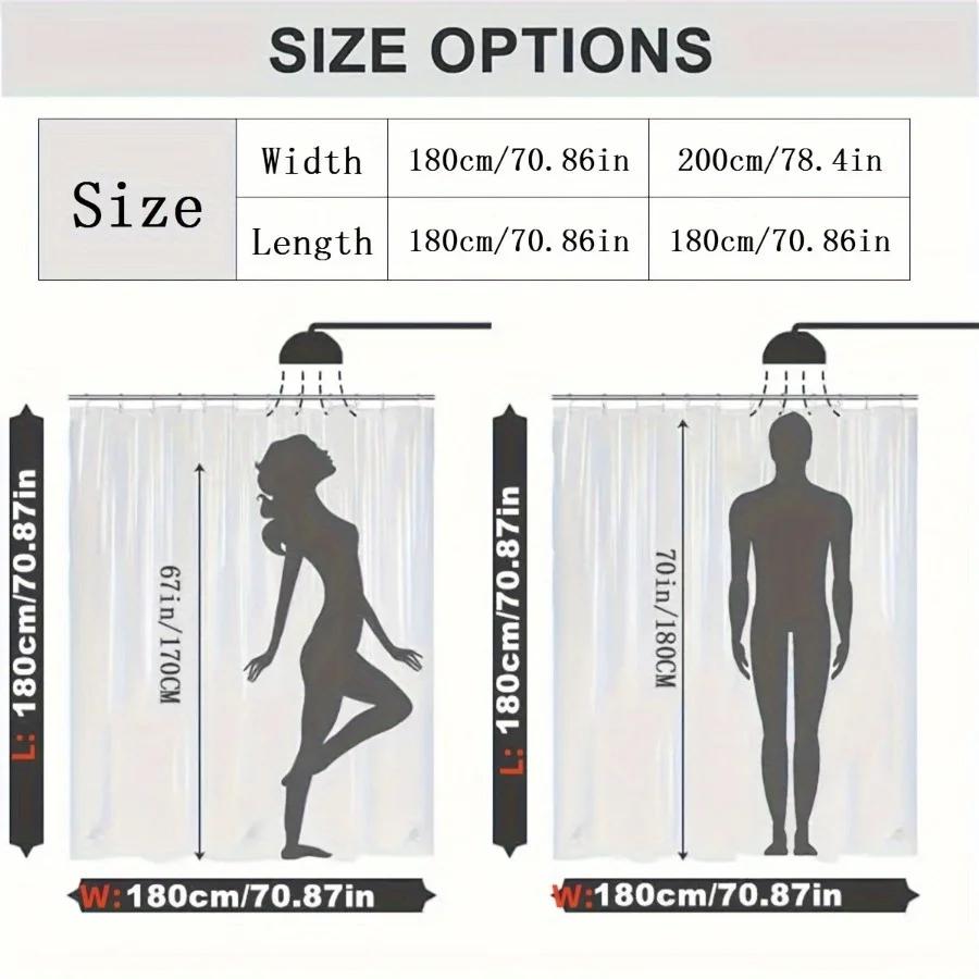 Vintage Mandala Green Plants & Floral Shower Curtain - Waterproof Polyester, 12 Hooks, Machine Washable, Artistic Flower Design