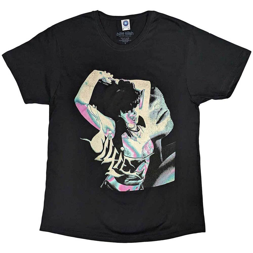 Billie Eilish Portrait T-Shirt Grey New Unisex T-Shirt XXL