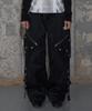 FANCY CLUB Detachable Cargo Strap Pants (Black) F25Zd978