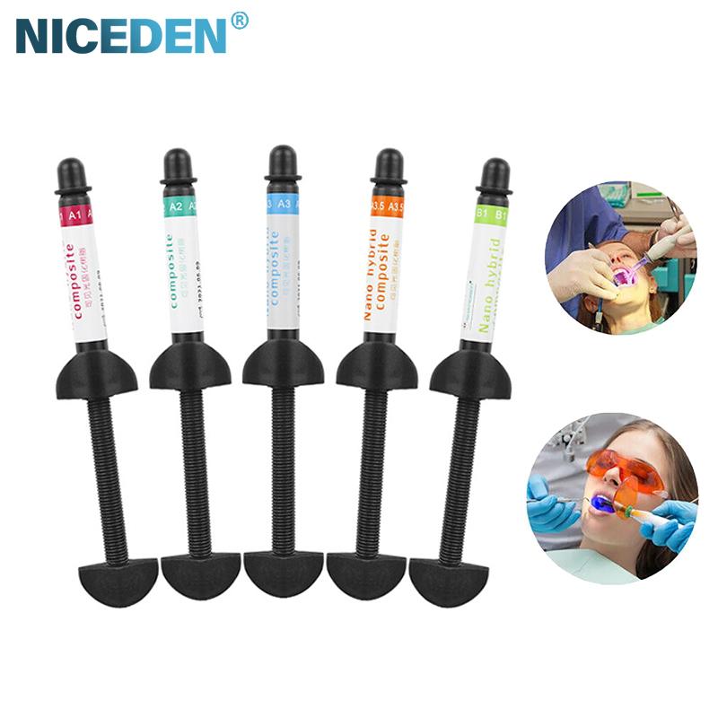 Niceden Dental Composite Flowable Resin Oral Filling Resin Materials Light Cure Dentistry Filling Consumables