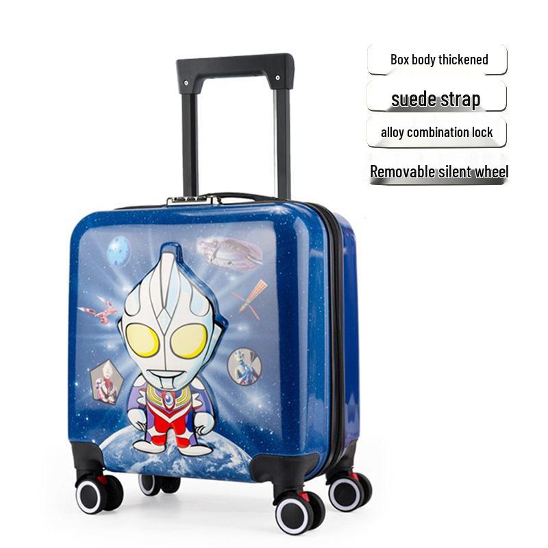 Children's Cartoon Trolley Suitcase with Universal Wheels - Ideal for Boys and Girls